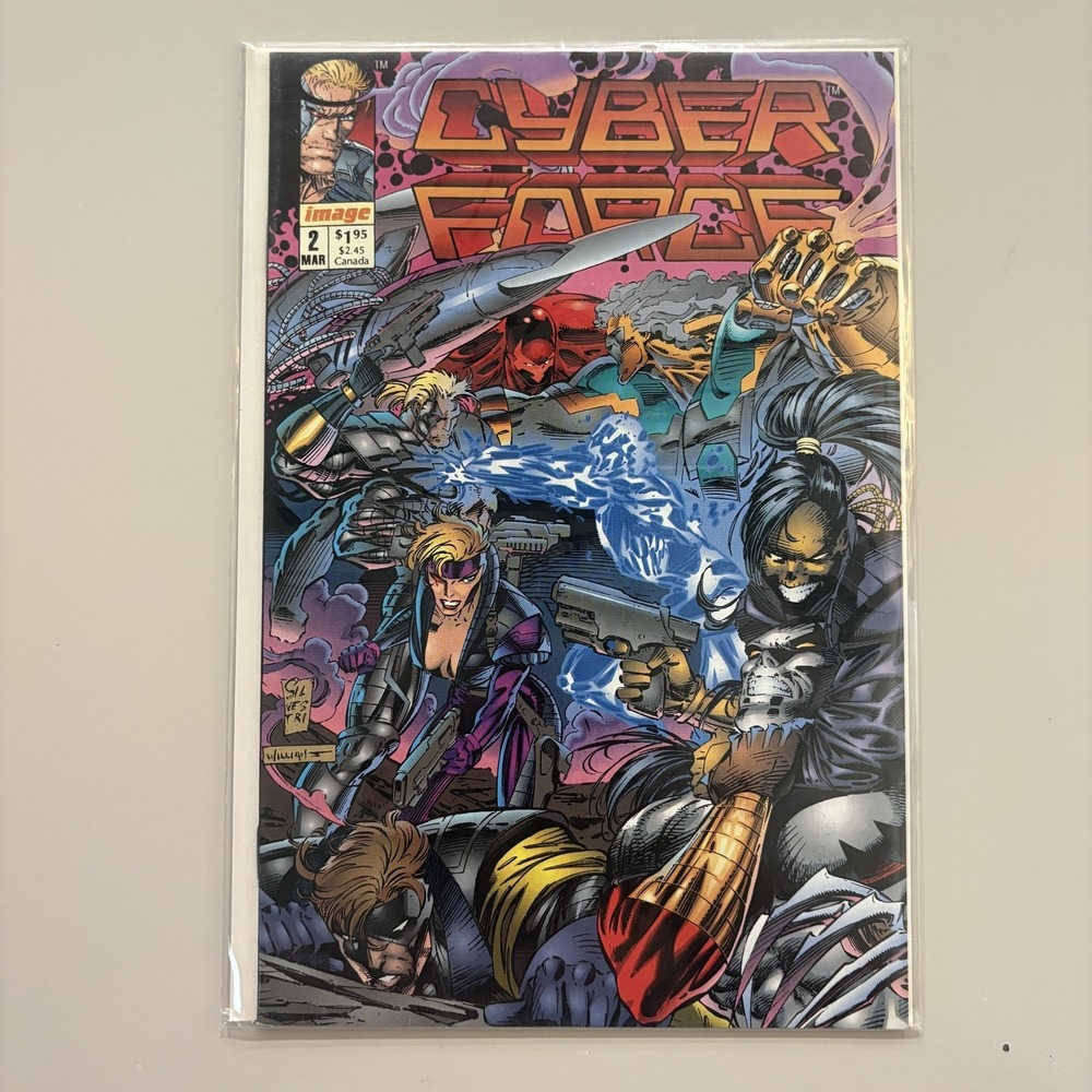 Cyberforce Image Comics #2 1993 Tin Men Of War‎ Ripclaw Cover 1st Print